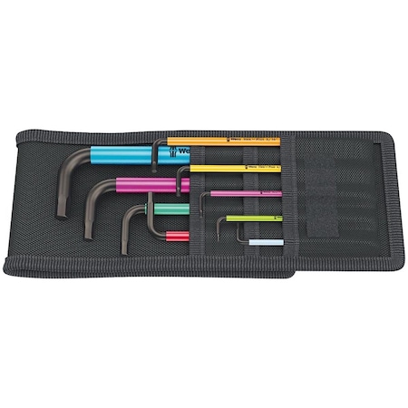 Wera Hex-Plus Color Coded SAE L-Key Set, 8 Piece 5022639001